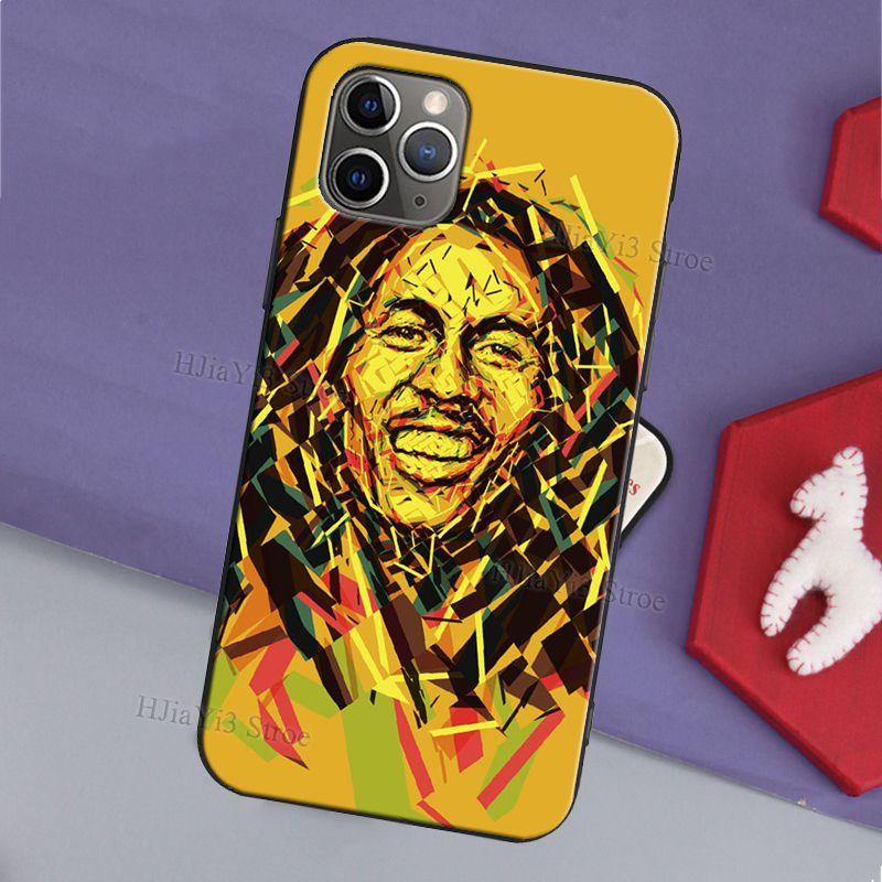 Bob Marley Quotes Rasta Reggae Case For iPhone 11 12 Pro Max 13 mini SE 2020 6S 8 7 Plus X XR XS Max Back Cover Shell