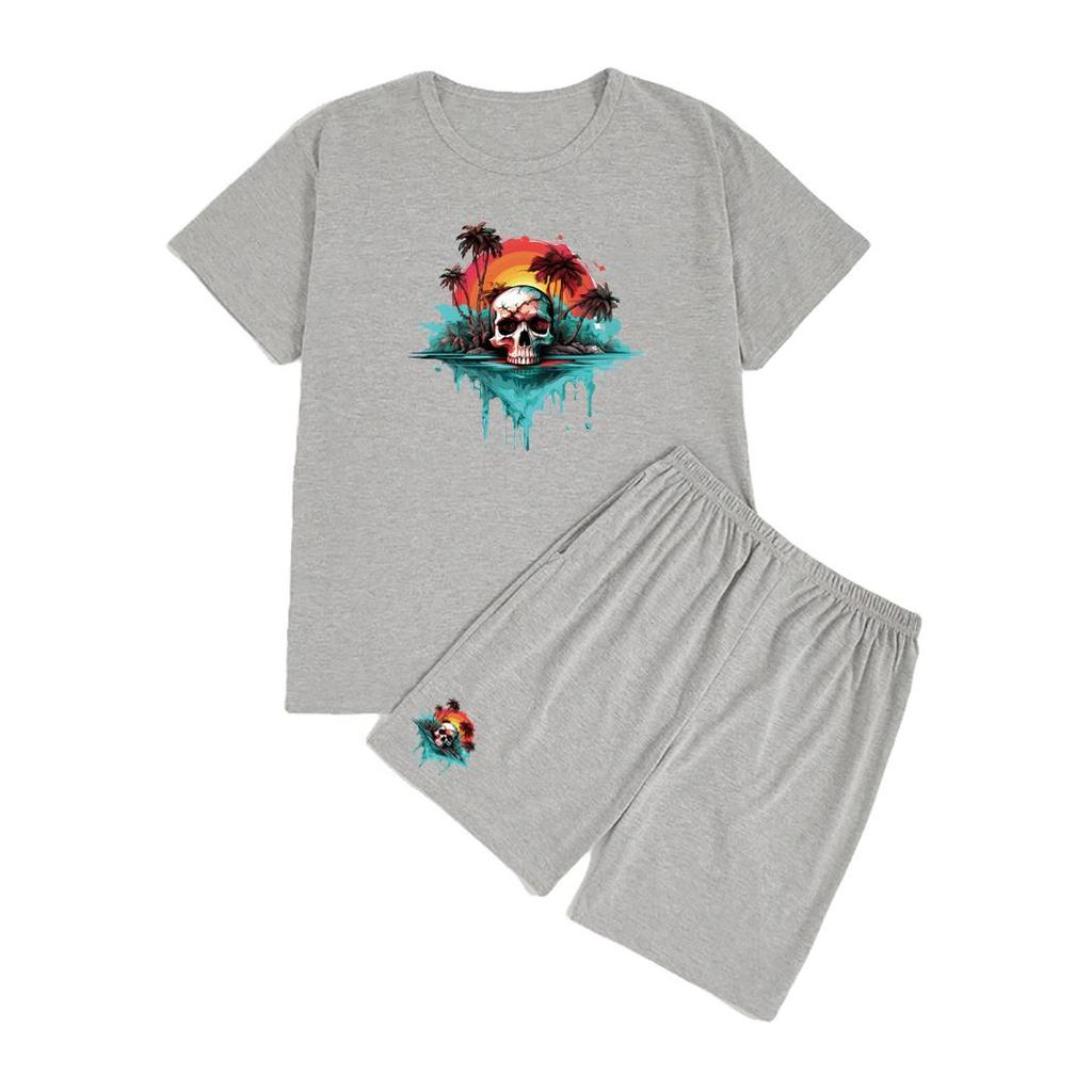 Sun Sugar Skulls Thermo Transfer Decals Clothes Stickers Heat Transfer Diy Parches Ropa Iron On Patch Diy Craft Supplies