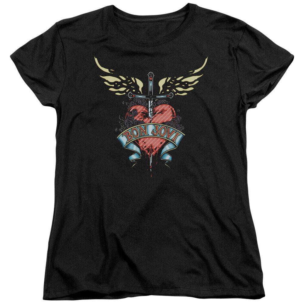 

Футболка унисекс с надписью Bon Jovi Daggered Rock N Roll Band Music Merch