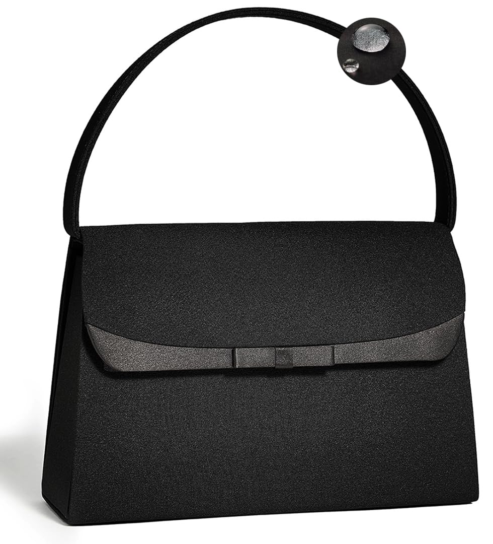 

Gurina Formal Bag for Mourning, Weddings, Funerals, Graduations, and Entrance Ceremonies (Black A)