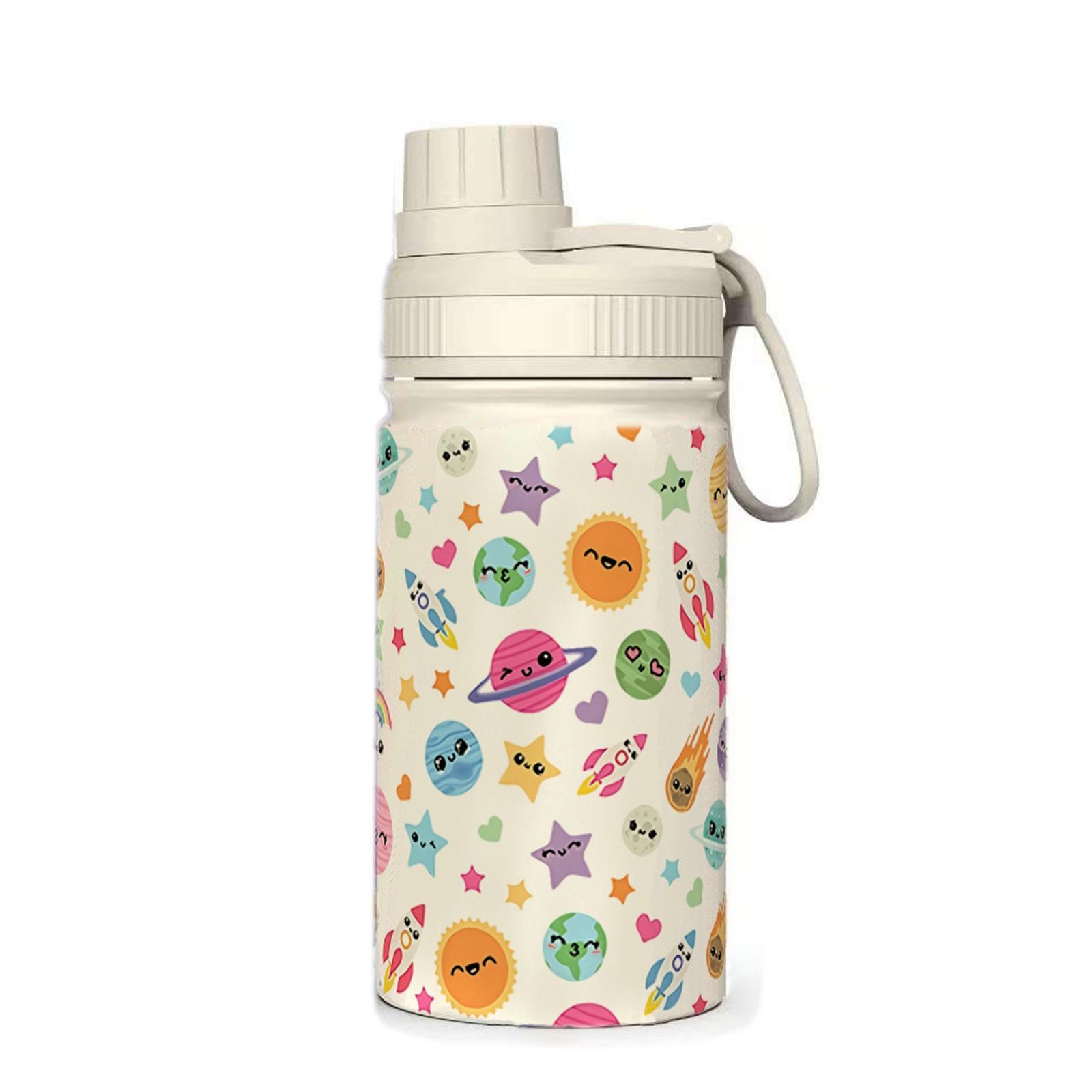 

12oz Stainless Steel Insulated Cup Space Cup Children s Animal Space Printing Comes With 360ml Water Cup One Size
