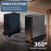 CPU Stand Flexible Computer Chassis Stand with Ventilated Base and Simple Assembly PC Tower Stand Organization