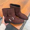 New two-wear Martin boots 2025 autumn and winter retro Maillard boots women's British style foreign style short boots versatile women's boots