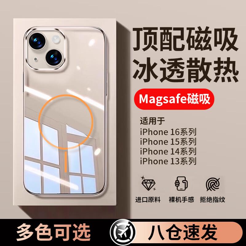 

SHIYONG Magsafe Icy Transparent PC Phone Case for iPhone iPhone 15 (6.1 inch)