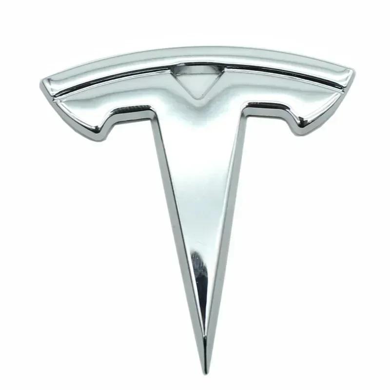 BFNWZ1 For Tesla Model 3 ModelS X ModelY 5.5x5.5cm Car Steering Wheel Overlay Sticker Metal Interior Refitting Decals Accessories