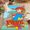 Pippi Monkey Friend. Customized Name Area Rug Suitable for Dormitory Hallway Playrooms Dining Room Anti-slip Rug Office home decor