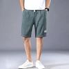 Ice Silk Shorts Men's Thin Sports Pleated Capris Loose Straight Leg Fashion Trend Casual Pants Beach Pants