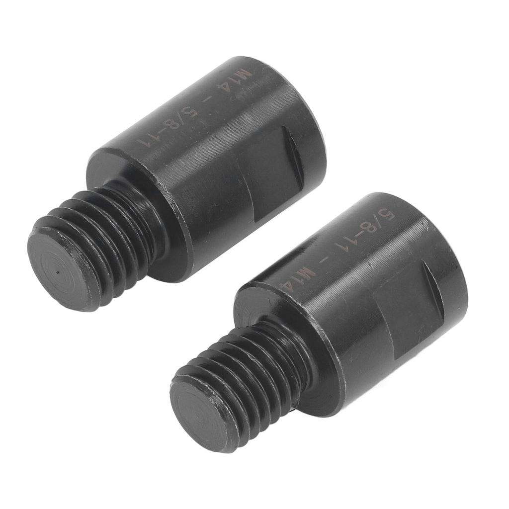 2Pcs Thread Adapter Thread Conversion Adapter 5 8in to M14 M14 to 5 8in for Lathe Drill