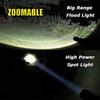 2Pcs LED Flashlights High Lumens with Zoomable Beam Mini Flashlights for Camping Dog Walking Powerful Emergency Flashlights