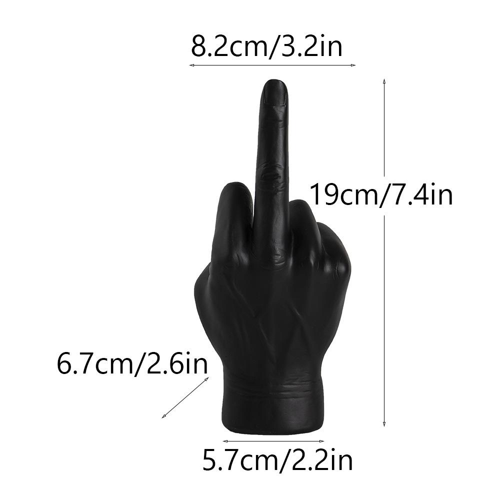 

Новый американский вертикальный жест средним пальцем, креативная персонализированная скульптура из пальца, украшения для дома, спальни, ремесла из смолы