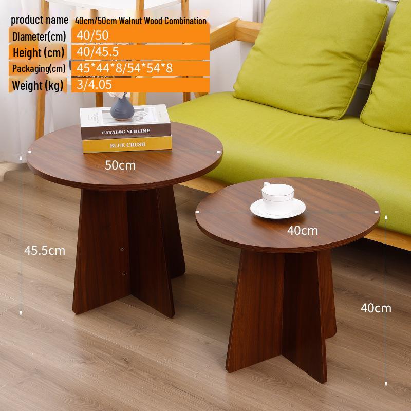 Modern Simple Coffee Table for Small Apartment Living Room or Balcony
