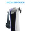 Supporto per Console Acrilico Trasparente Montato in Cima per Controller e Cuffie con Design a Doppio Gancio per un Facile Accesso