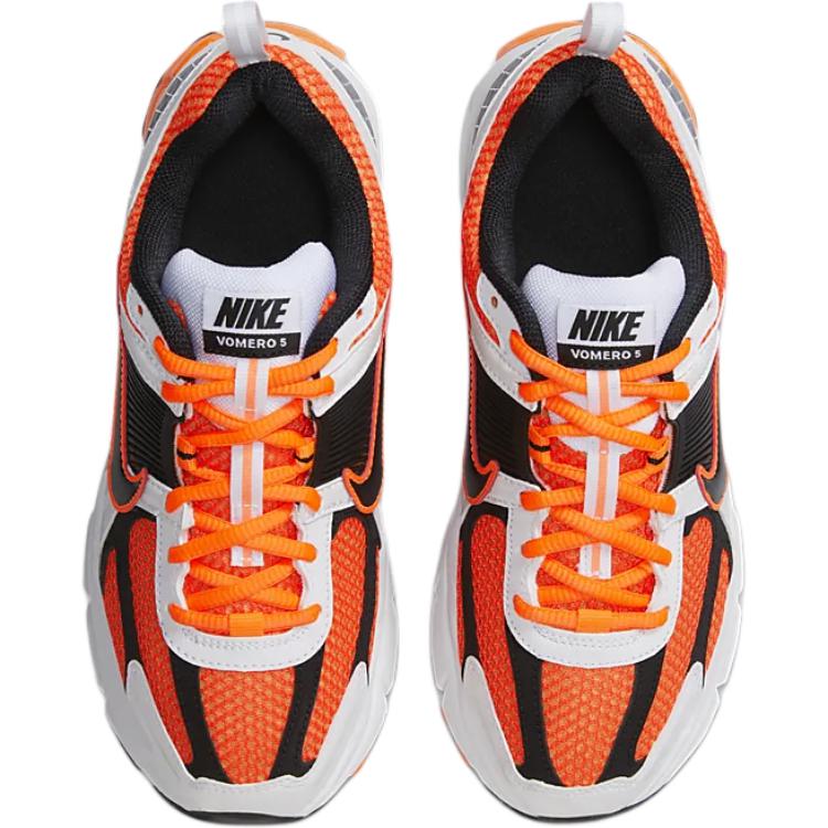 Nike Vomero 5 GS Total Orange Kids Sneakers White Metallic-Platinum Black HF6998-800