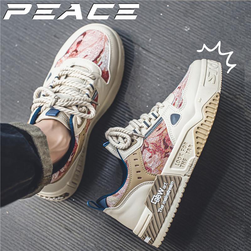 

Мужские кеды весна новые спортивные туфли мужские трендовые универсальные повседневные кеды мужские студенческие парусиновые туфли 44