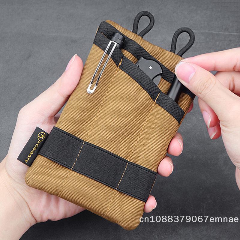 Mini EDC Pouch Sundries Bag Multifunctional Storage Pouch Purse Key Card Bag Outdoor Hunting Tactical Tool Bag