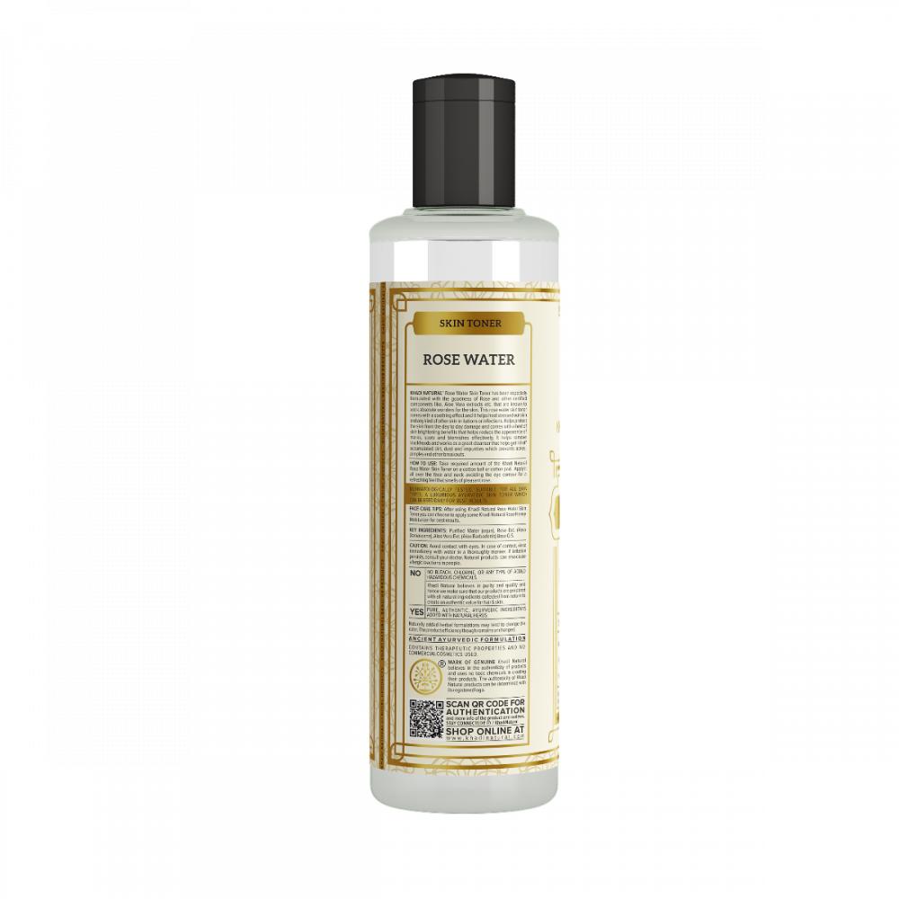 KHADI NATURAL Pure Rose Water Skin Toner 210 ML