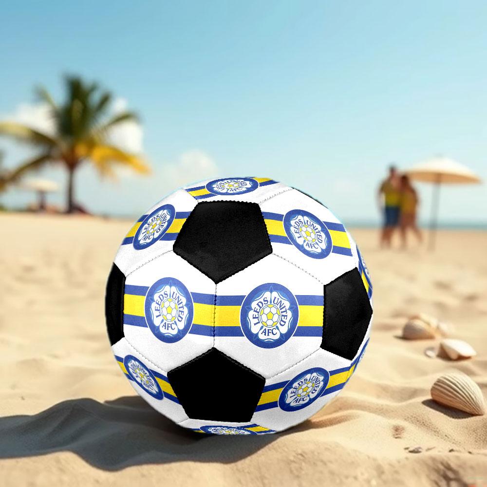 1pc Leeds United Football Club Soccer Ball Size 5 Indoor Soccer Ball Fashion Colorful Backyard Game - Great For Sports Fans Gift HE41
