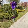 Giant Size Rainbow Hot Air Balloon Plastic Material Rotating Sequins Wind Spinners 4X Balloon 43.3inch Height Pinwheels Play