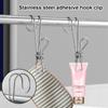 Multi-functional Clothes Hanger Rust-proof Sponge Washcloth Qisimiao Hook Stainless Steel Small Clip Anti-fracture Clotheslinger
