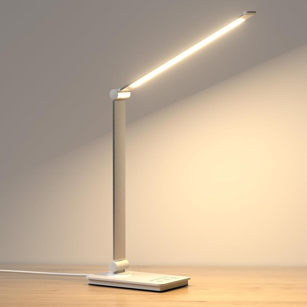 in Energy Saving Easy on the Desk Bright LED Stepless 5 Levels of Color Timer High Standing Desk USB Desk LED Desk Easy to Tabletop Desk Study Can Be