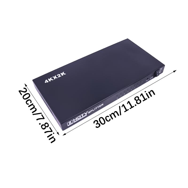 1x8 HDTV Distribution Amplifier With 4K60Hz Resolution Output Intelligent Switching For Gaming Consoles And PC