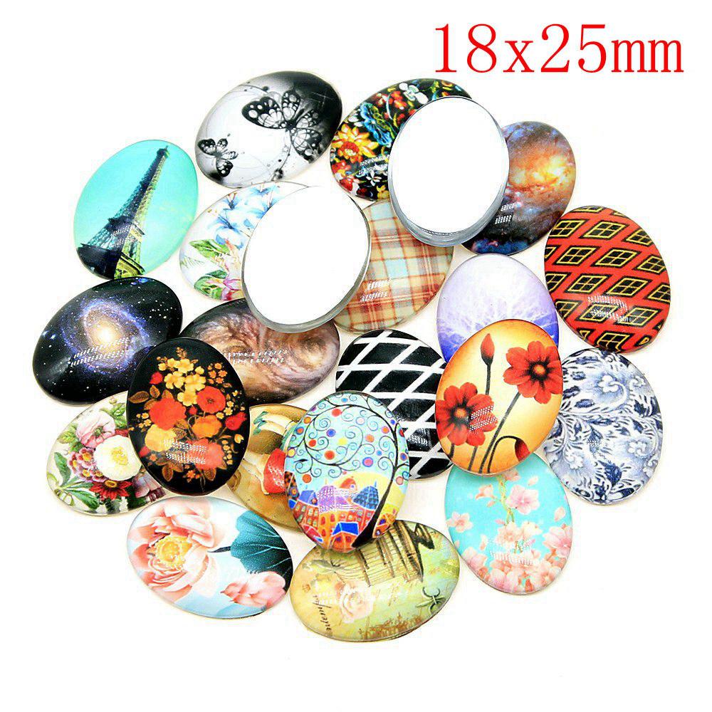 Flat Back Glass Cabochon Accessories Parts Male Jewelry Bulk Personalized Materials