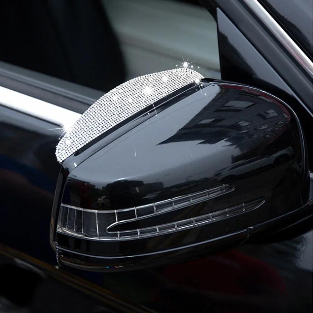 Bling Auto Rückspiegel Regenschutz Augenbrauen Schutz Regenschutz Auto Rückspiegel Seite Sonne Regenschutz Autodekoration Autozubehör