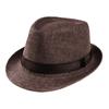 Classic Panama Hat Unisex Gangster Cap Beach Sun Hat Band Sunhat