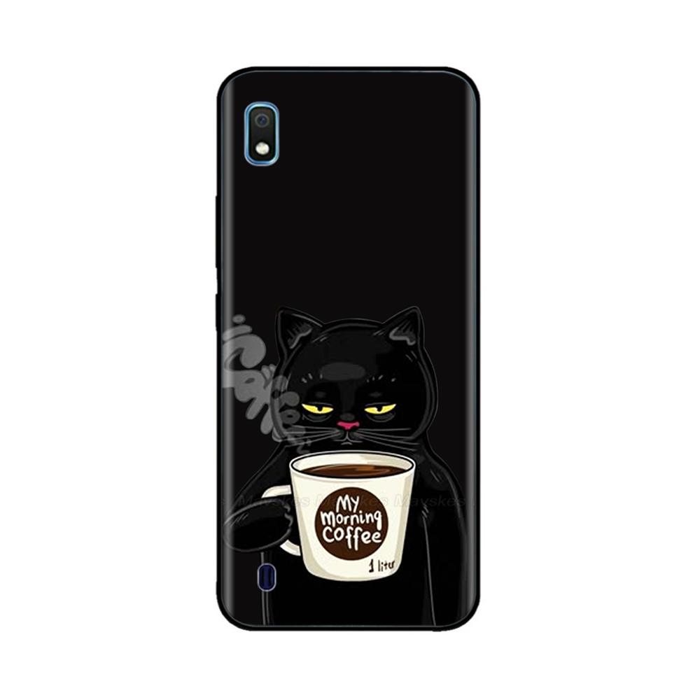 Für Samsung Galaxy A10 Hülle Schwarz TPU Weiches Silikon Handyhülle Für Samsung A10 Hülle A 10 SM-A105F Stoßfeste Schale Abdeckung Fundas