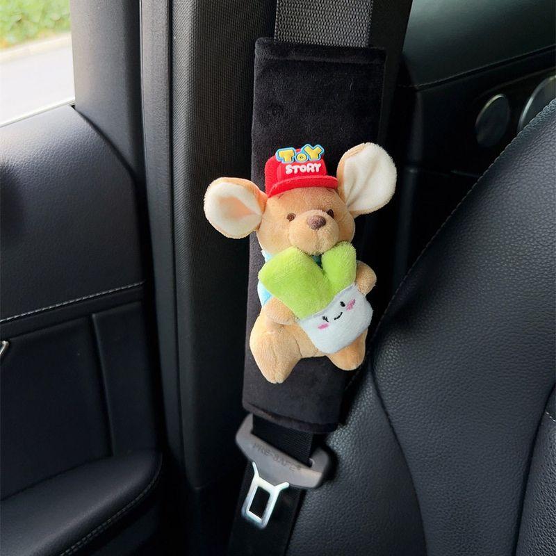 Cute Cartoon Seatbelt Shoulder Pads, Extended Car Seatbelt Protectors, In-Car Decoration, Popular among Women Cute Edamame Style 1 - Seatbelt Shoulder Pad
