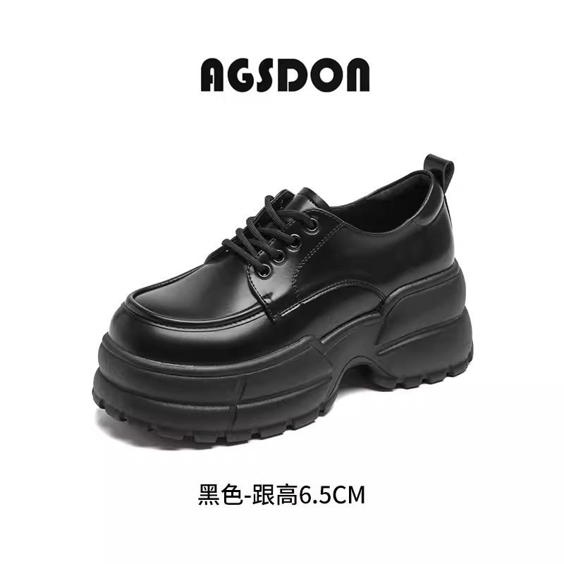 

Маленькие кожаные туфли на толстой подошве для женщин, весна-лето, маленькие люди, увеличивающие рост, мокасины в британском стиле, универсальные туфли-лодочки 40