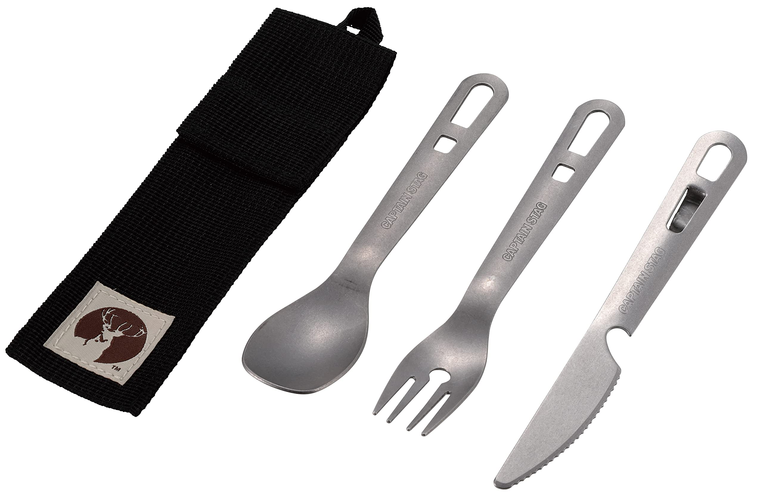 

Captain Stag Spoon Cutlery Case Stainless Made in Knife, Fork, Set, 3-piece Set, Included, Steel, Japan, Tsubame-Sanjo, UH-3037