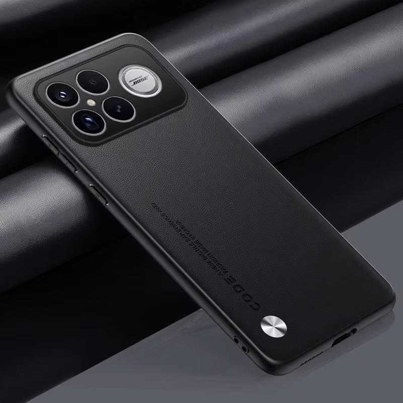 Premium Business Leather Phone Case for Xiaomi POCO F8 Pro F8 Ultra Camera Protect Shockproof Cover Funda
