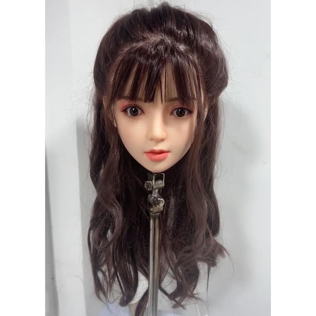 100% Silicone Head Standard Wig Suitable for 130-180CM Sex Doll Body 2 Connection Methods GJ-029