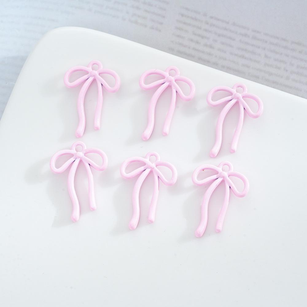 Alloy Streamer Bow Pendant Pendant Jewelry Diy Handmade Bracelet Necklace Pendant Accessories Material