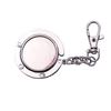 Simple Round Metal Folding Bag Hook Holder Portable Handbag Hooks Keychain Table Side Hangers Multipurpose Non-Slip Hook