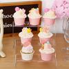 1Set Acrylic Display Stand Multifunctional Transparently Mini Model Storage Rack for Perfume Doll Jewelry Decor Organzier