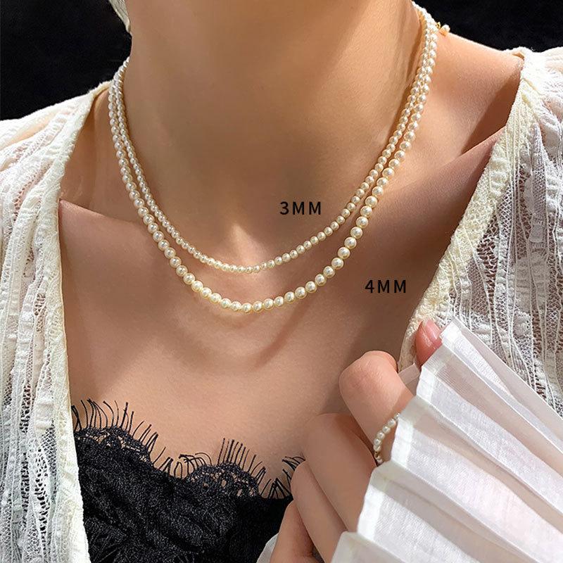 Pearl Necklace, Light Luxury, Niche Design, Collarbone Chain Neck