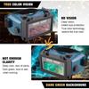 Gafas Máscara de Soldar Batería Solar LCD Oscurecimiento Automático/oscurecimiento Gafas de Protección Ocular Para Soldadura Con Banda (verde)