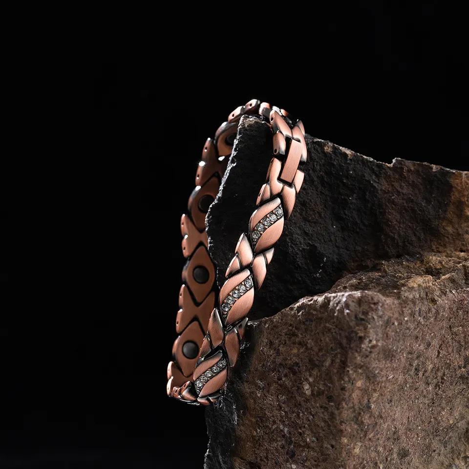 Hot-selling Zircon Bow Magnetic Therapy Bracelet Detachable Magnetic Health Bracelet Men