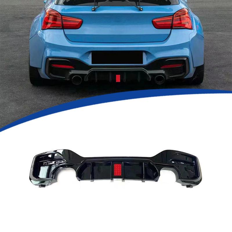 BMW 1 Series F20/F21 MP Style Rear Lip Diffuser Kit (2015-2019) Gloss Black