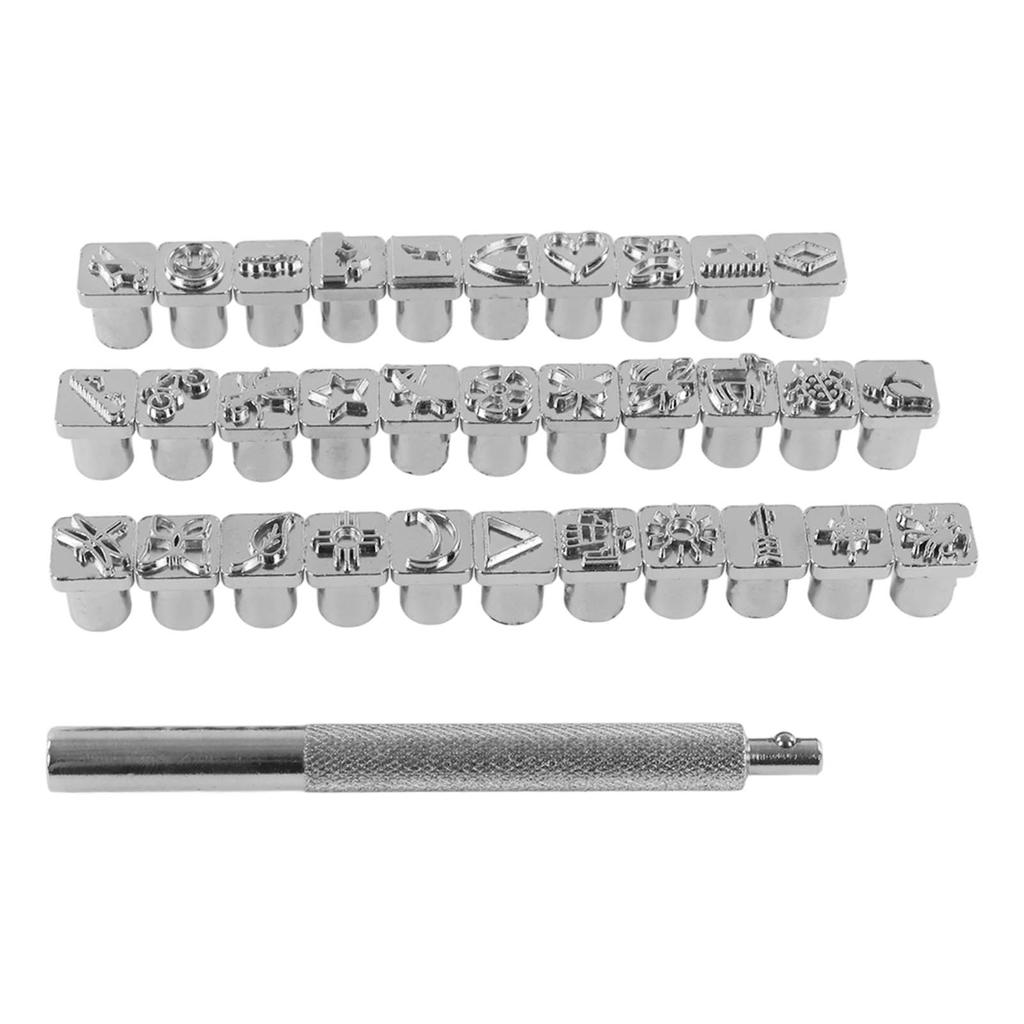 Kožené ražební nástroje Vynikající vzory Nerezové kožené raznice Děrovací nástroje pro DIY kůži