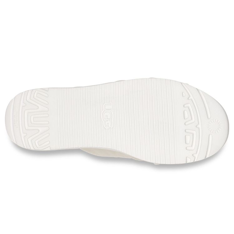 UGG Comfortable Leather Cross Slide Slippers Women slippers White 1128635-JLTH