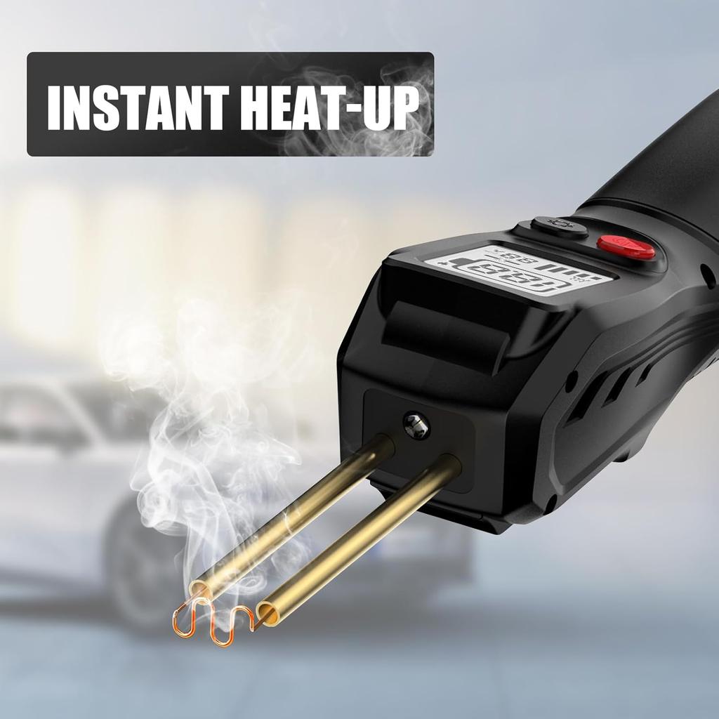 Cordless Plastic Welder Kit,Fast 3-Second Heat To 750°C, with Type-C Charger for Car Bumper Repair