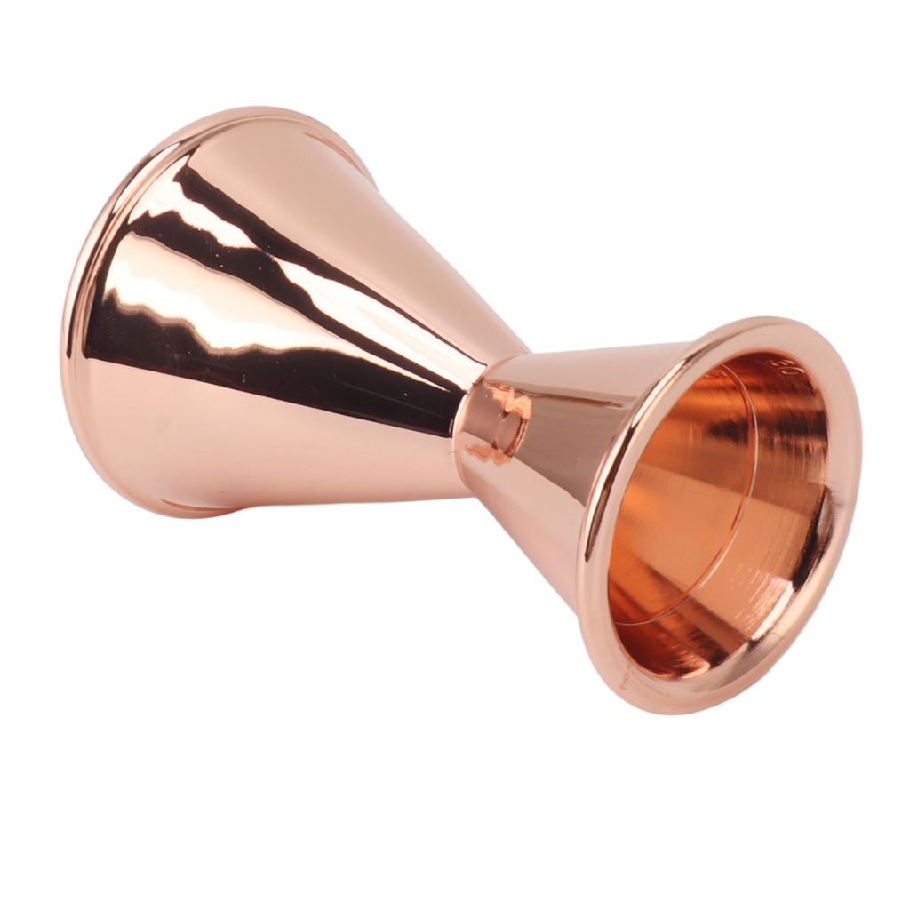 Cocktail Jigger Double Sided Stainless Steel Bar Shot Measuring Cup for Home Party Copper Plating