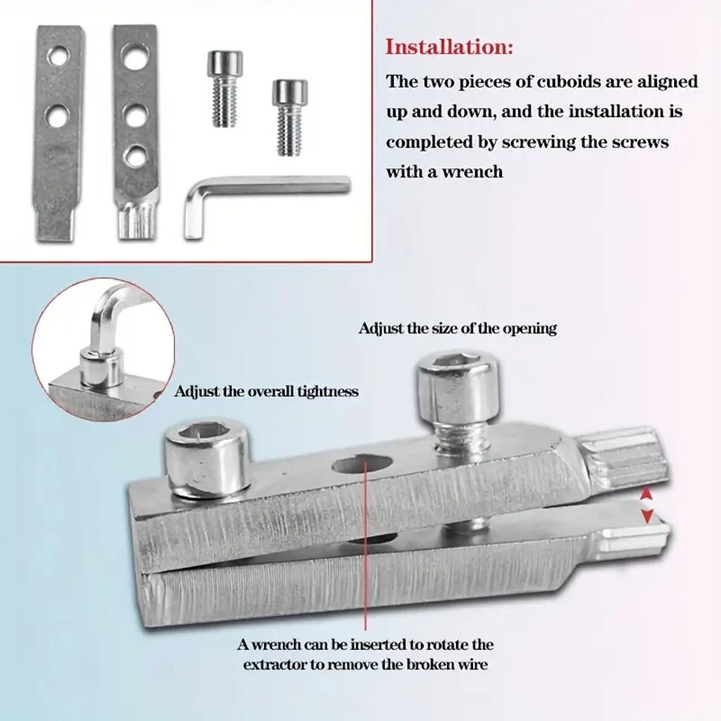 Faucet Angle Valve Extractor Tool Durable Steel Construction Broken Bolt Remover Set Suitable for Pipeline Maintenance