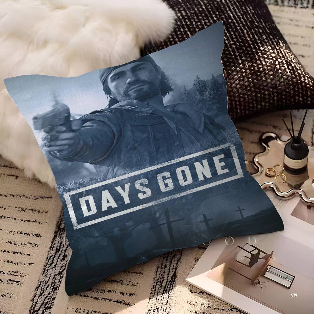 Videospiele Days Gone Kissenbezug Polyester Sofakissen Dekorative Wurfkissen Heimdekoration Kissenhülle