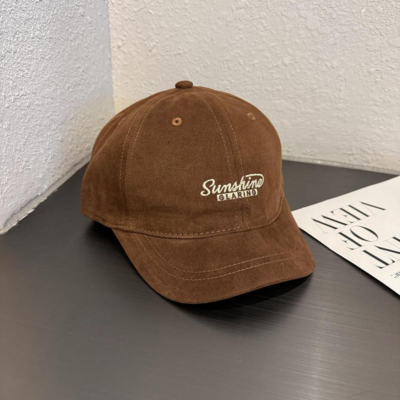Cotton Baseball Hat Women Men Embroidery Letter Prints Street Style Niche Style Peaked Hats Hip Hop Sportss Dad Trucker Sun Cap Japanese Short Brim