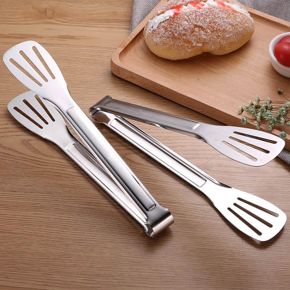 Steak Bread Clip Tools Buffet Pastry Anti Heat Stainless Steel Food Tongs BBQ Kitchen Utensils