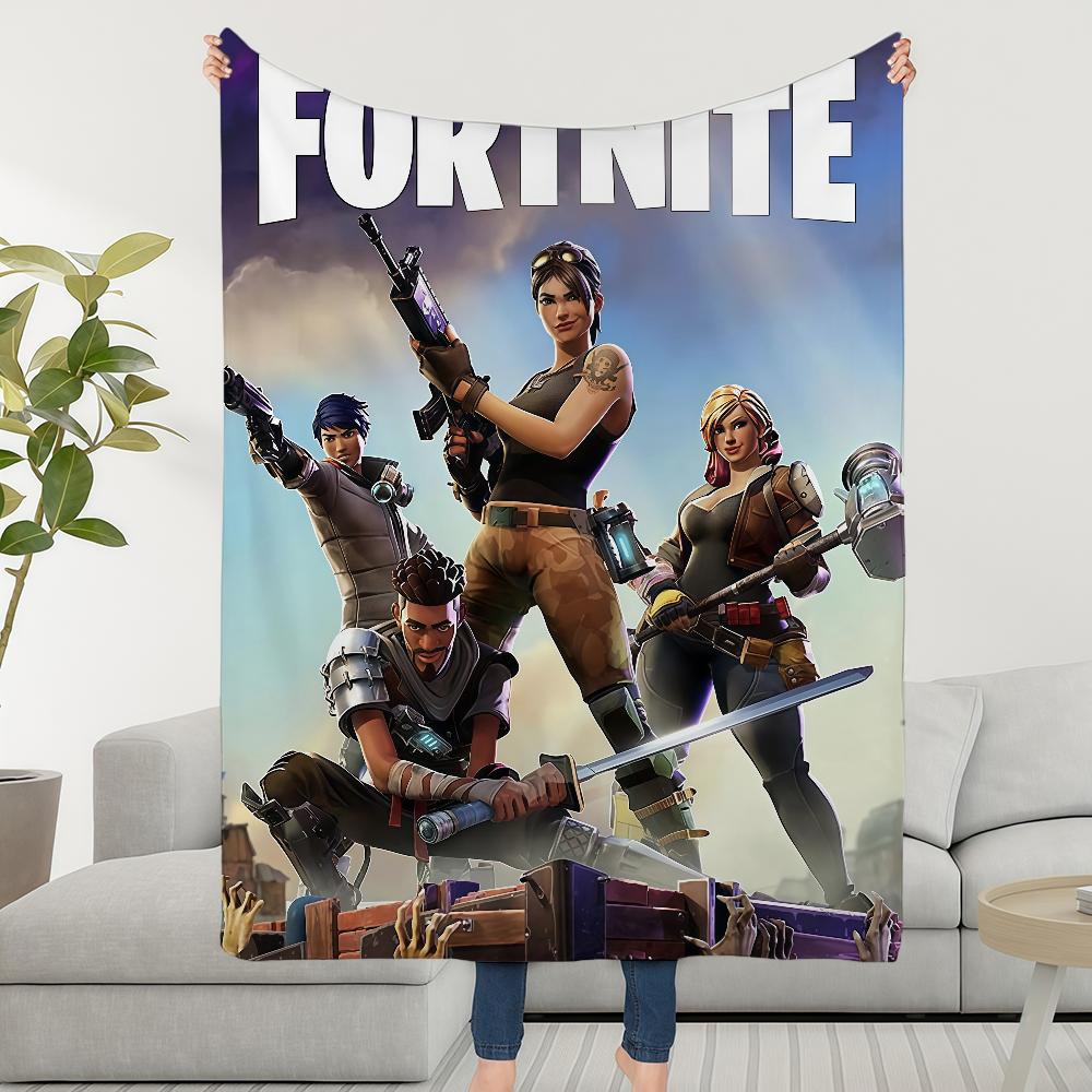 Game F-FORTNITES-ES Blanket Soft Warm Furry Throw Super Kids Toys Bed Sofa Car Cradle